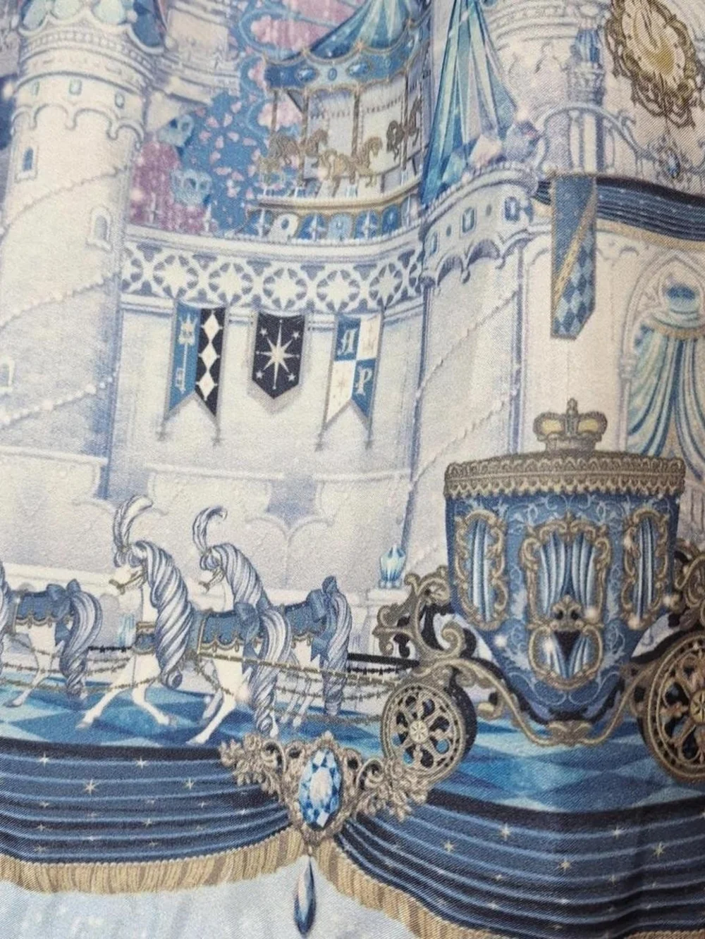 Angelic Pretty Fairytale Carriage Blue JSK | Sweet Lolita - Picture 6 of 16